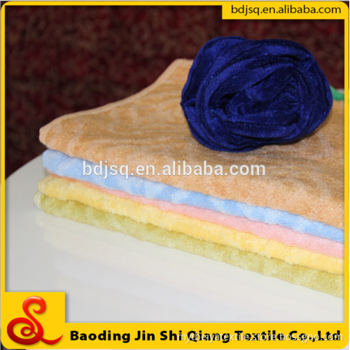 Wholesale Alibaba High Quality Pure Color Plush Bamboo Microfiber Towel